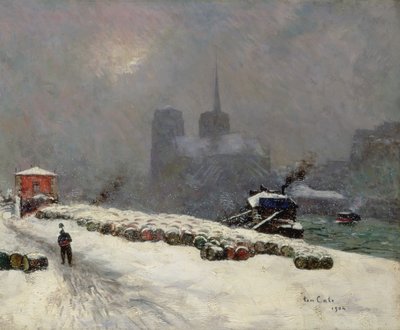 Notre Dame nella neve, 1904 da Siebe Johannes Ten Kate